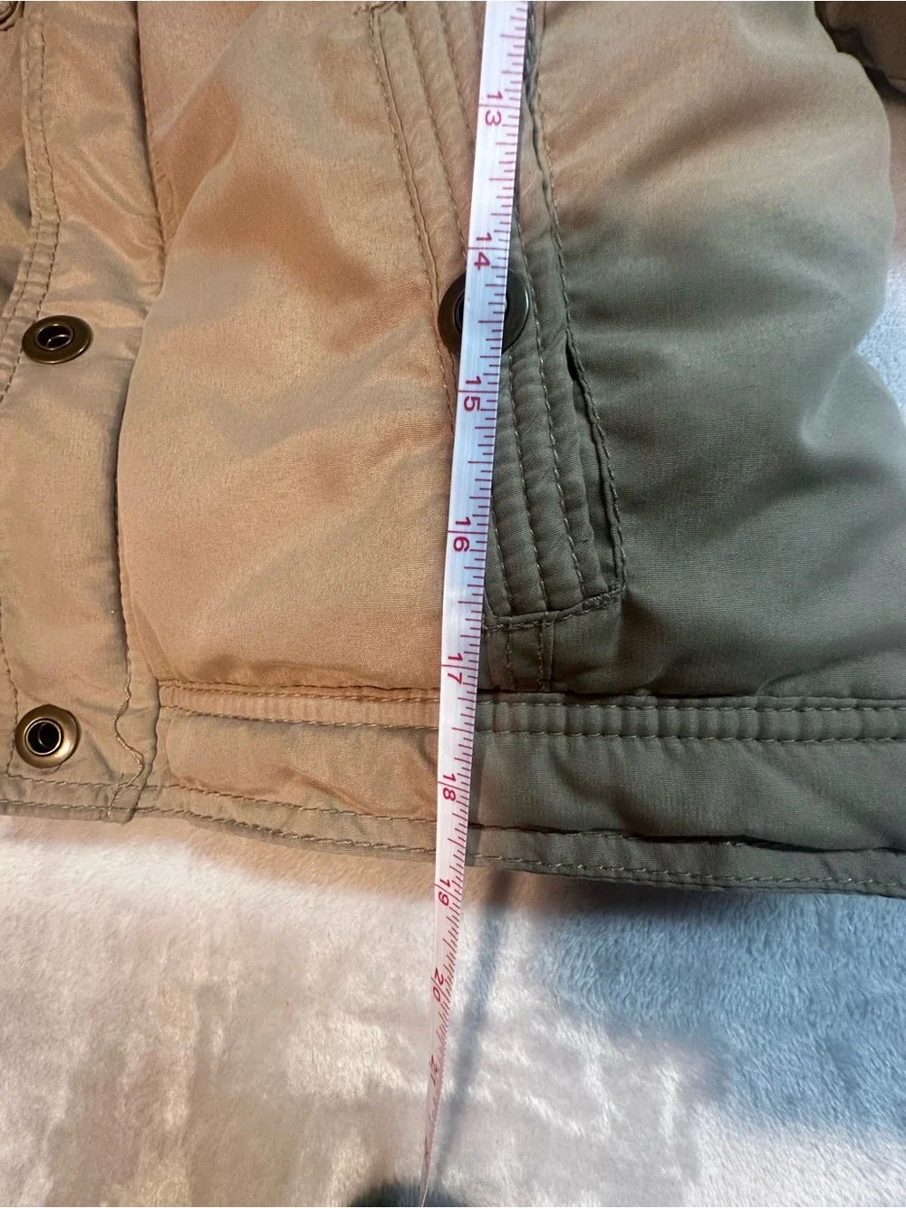 OshKosh B'gosh Tan Hooded Puffer Jacket